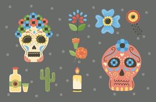 Mexicaanse dag van de dood vector