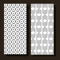 twee monochrome texturen vector