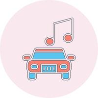 auto muziek- vector icoon