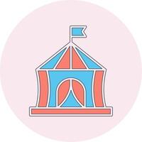 circus tent vector icoon