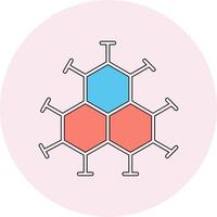 molecuul vector pictogram