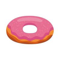 zoete roze donut vector