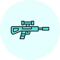 sniper rifle vector icon