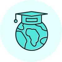 globaal onderwijs vector icoon