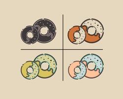 donut icoon Bedrijfsmiddel grafisch vector