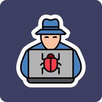 hacker vector pictogram