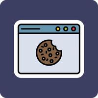 web koekjes vector icoon