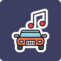 auto muziek- vector icoon