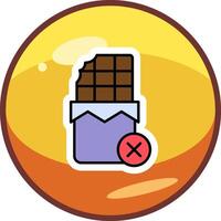 Nee chocola vector icoon