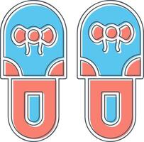 slippers vector icoon