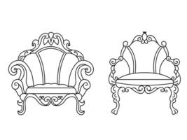 modern meubilair fauteuil huis, doorlopend lijn tekening uitvoerend kantoor stoel concept, sofa stoel vector illustratie