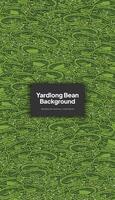yardlong Boon illustratie, tropisch groente achtergrond ontwerp sjabloon vector