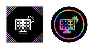 zonne- paneel oplader vector icoon