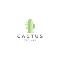 ai gegenereerd cactus logo vector icoon ontwerp sjabloon