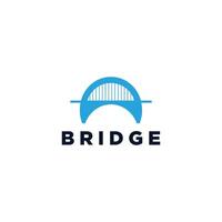 ai gegenereerd de brug logo is een minimalistische en gemakkelijk brugvormig logo. de logo ook looks heel elegant en elegant Bij de dezelfde tijd. vector