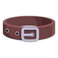 leer hond halsband icoon tekenfilm vector. schattig kleding huisdier vector