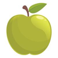 groen appel element icoon tekenfilm vector. produceren sectie vector