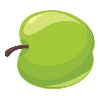 groen appel icoon tekenfilm vector. natuur voedsel kern vector