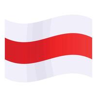 wind Wit-Rusland vlag icoon tekenfilm vector. tabel globaal vector