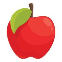 rood vers appel icoon tekenfilm vector. magisch mondeling Product vector