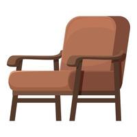 oud stijl fauteuil icoon tekenfilm vector. schoon oud comfort vector