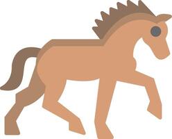 paard vlak licht icoon vector