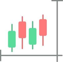 voorraad markt vlak licht icoon vector