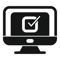 persoon computer handel icoon gemakkelijk vector. online bedrijf vector