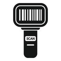 scanner apparaat icoon gemakkelijk vector. verbinding teken scannen vector