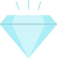 diamant vlak licht icoon vector