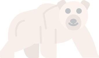 polair beer vlak licht icoon vector