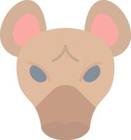 hyena vlak licht icoon vector