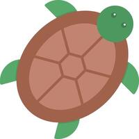 schildpad vlak licht icoon vector