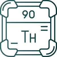 thorium lijn helling groen icoon vector