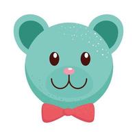 schattige beer teddy knuffel vector