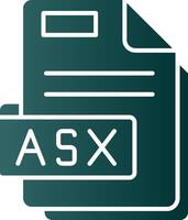 asx glyph helling groen icoon vector