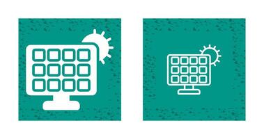 zonne- paneel oplader vector icoon