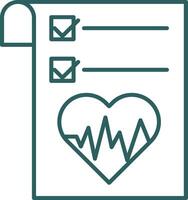 Gezondheid diagram lijn helling icoon vector