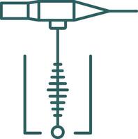 laslijn verloop icoon vector