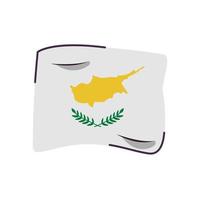 cyprus vlag land geïsoleerd pictogram vector