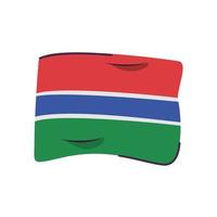 Gambia vlag land geïsoleerd pictogram vector