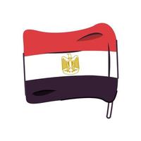 egypte vlag land geïsoleerd icon vector