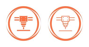 laser snijdend machine vector icoon