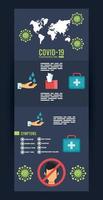 corona virus infographic met preventiemethoden vector