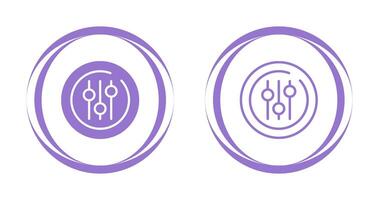 audio equalizer cirkel vector icoon