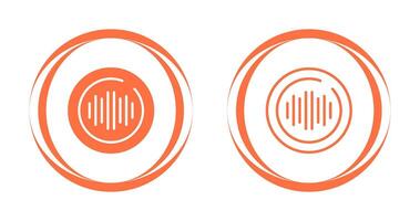 audio spectrum cirkel vector icoon