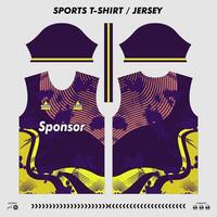 vector t-shirt sport ontwerp, sublimatie Jersey