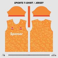 vector t-shirt sport ontwerp, sublimatie Jersey