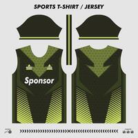 vector t-shirt sport ontwerp, sublimatie Jersey