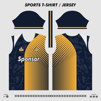 vector t-shirt sport ontwerp, sublimatie Jersey